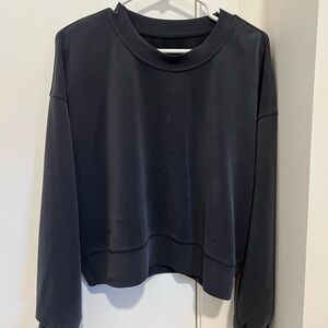 Lululemon Black Oversized Crewneck Sweatshirt